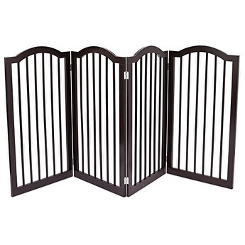 Internet s Best 4 panel Folding Pet Gate with Arched Top Bed Bath Beyond 20832118